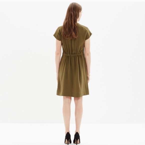 Madewell Green Silk Dress - Picture 2 of 4